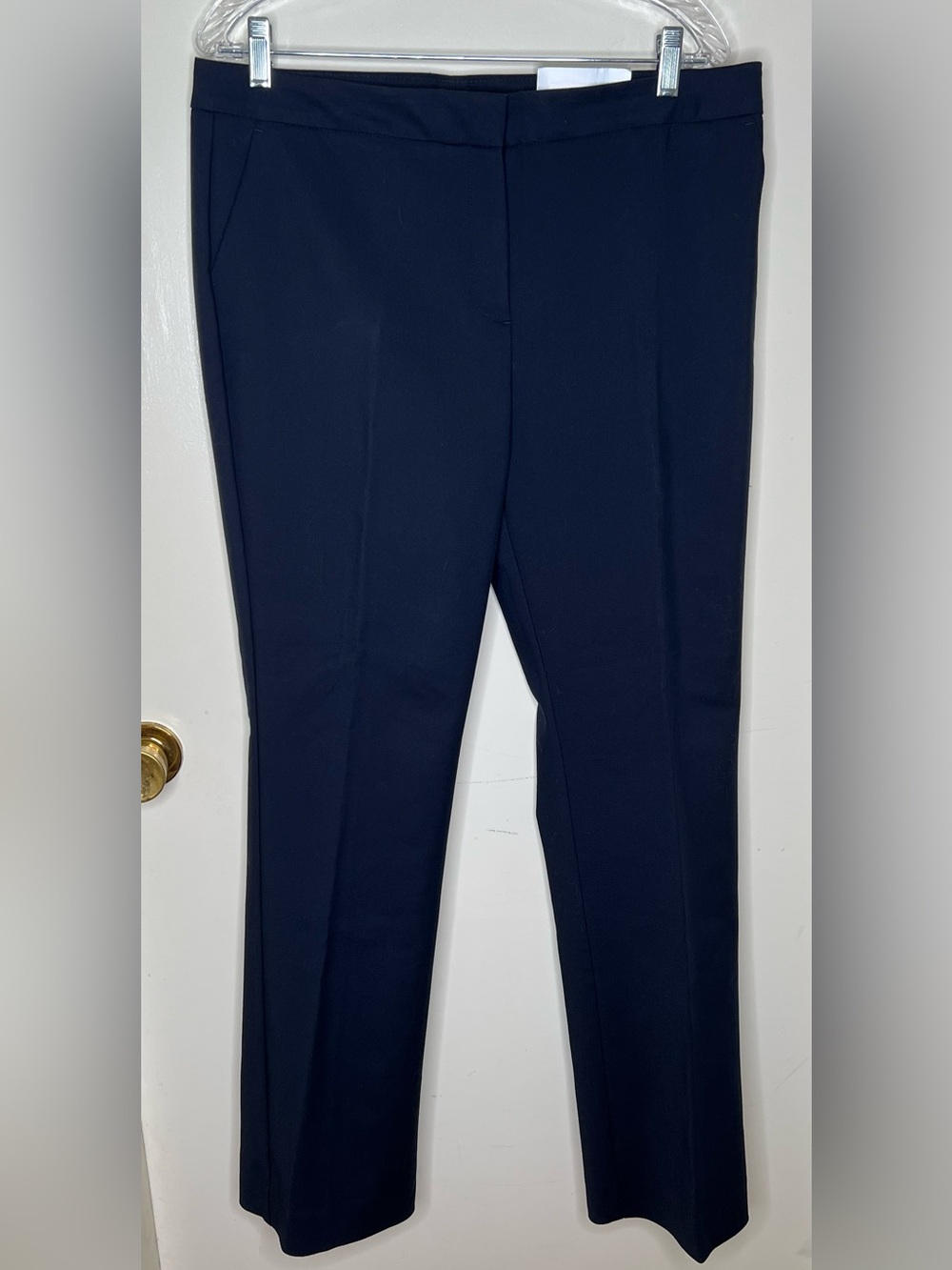 Chico’s Classic Trouser w/Flexband Waist, Classic Navy, Sz 12R (2R).  NWT
